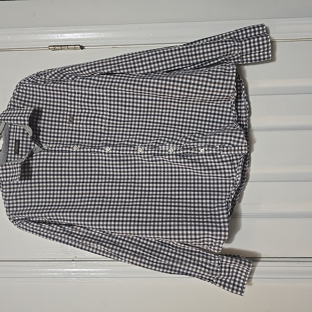 Men’s Napapijri Long Sleeve Multicolor Shirt Button Up Size X-large Padded Elbow